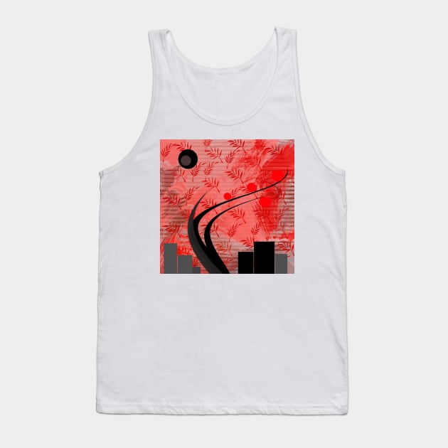 The apple tree abstract geometric digital painting Tank Top by katerina-ez